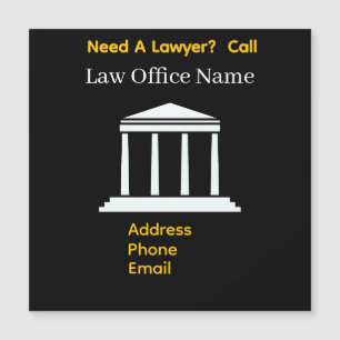 Personalise Advertise Need A Lawyer? Magnetic Card