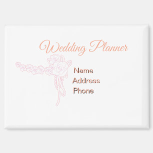Personalise Advertise Wedding Planner Business Magnet