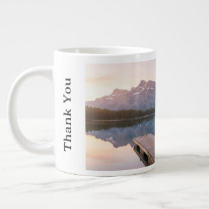 Personalise Alps Mountain Lake Nature Landscape Large Coffee Mug
