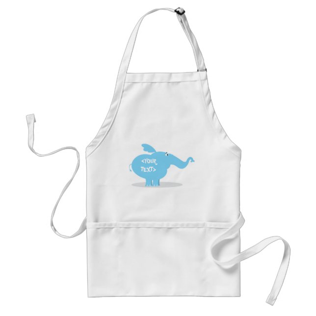 Personalise an Elephant, <YOUR TEXT> Standard Apron (Front)