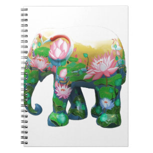 Personalise Animal Safari Jungle Africa Flowers Notebook