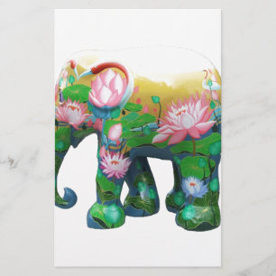 Personalise Animal Safari Jungle Africa Flowers Stationery
