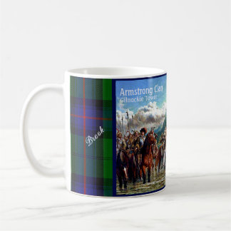 Personalise Armstrong Scottish Clan Castle Tartan Coffee Mug