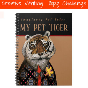 Personalise Art & Text Creative Writing 80-pg Note Notebook