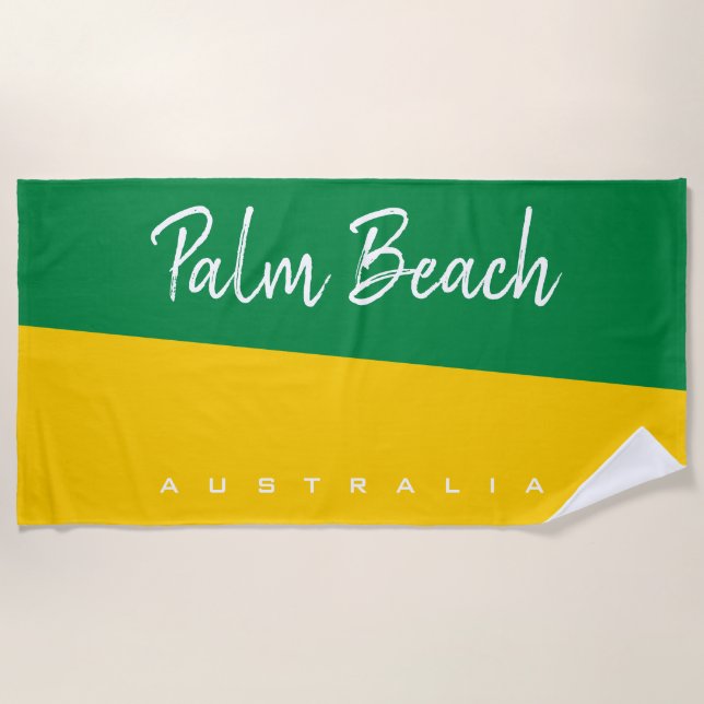 Personalise Australia Beach Towel (Front)