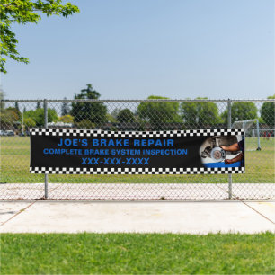 Personalise Auto Brake Repair Shop Large Banner