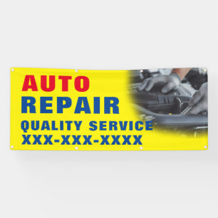 Personalise Automotive Repair Shop Advertisement  Banner