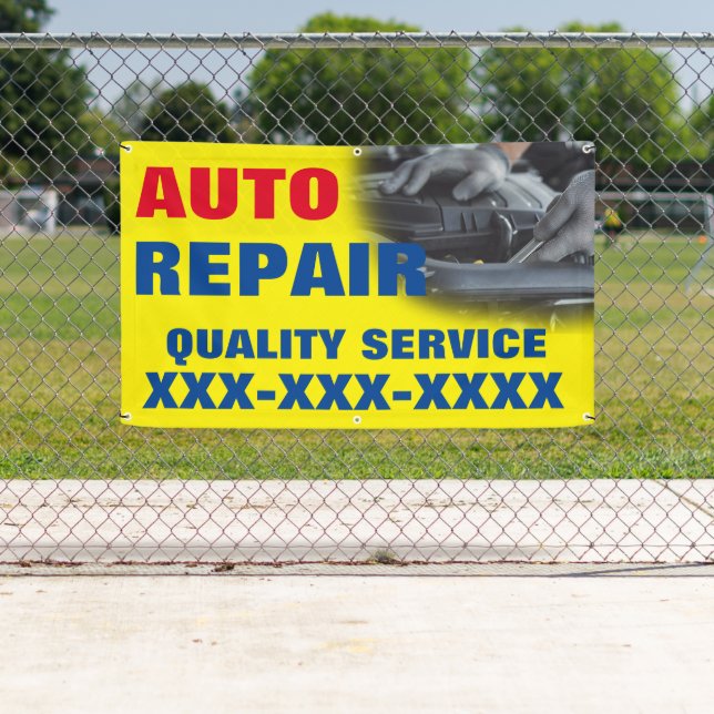 Personalise Automotive Repair Shop Advertisement  Banner (Insitu)