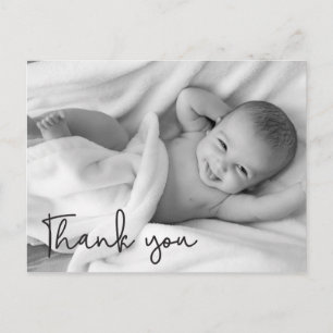 Personalise Baby Birth Announcement Thank You Postcard