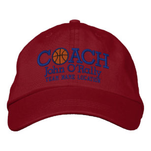 Personalise Basketball Coach Cap Your Name n Game!