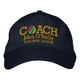 Personalise Beach ball Coach Cap Your Name n Game!