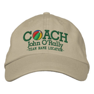 Personalise Beach ball Coach Cap Your Name n Game!