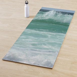 Personalise Beach Seaside Sea Waves Fitness Yoga Mat