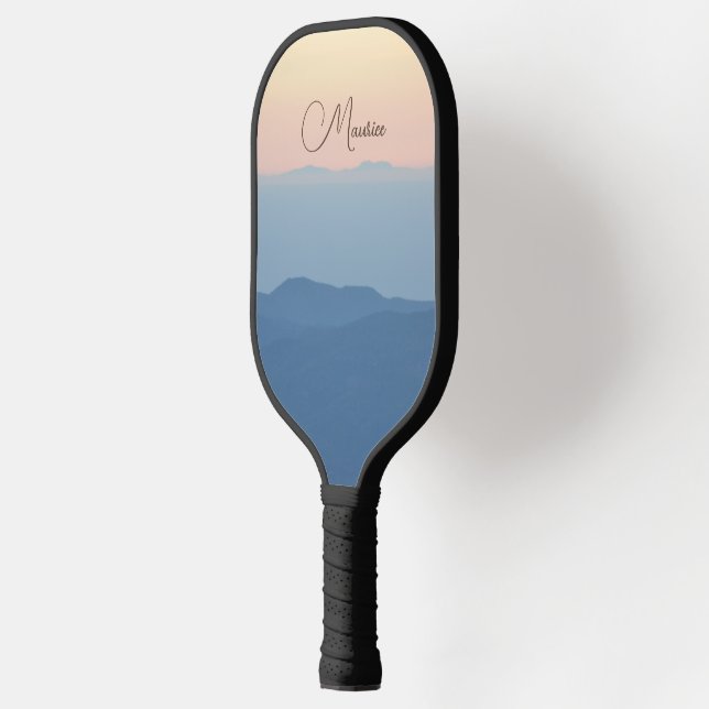 Personalise Beautiful Colours Mountains Montseny   Pickleball Paddle (Left)