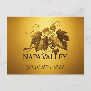 Personalise Beautiful Invitation Napa Valley Postcard