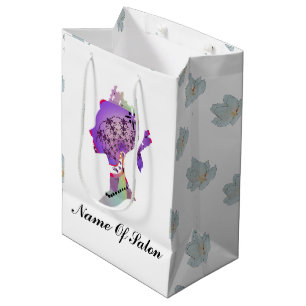 Personalise Beauty Salon Medium Gift Bag