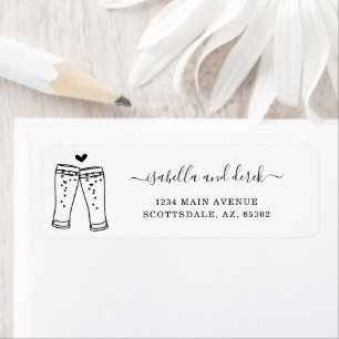 Personalise Beer Toast Return Address Label