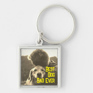 Personalise Best Dog Dad Ever Fathers Day  Key Ring