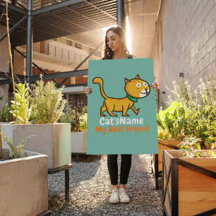 Personalise Best Friend Cat Poster