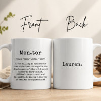 Personalise Best Mentor Ever Custom Thank You Gift