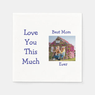 Personalise Best Mum Ever Napkin