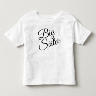 Personalise Big Sister Baby T-shirt