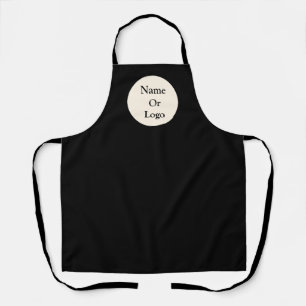 Personalise Black Logo Apron