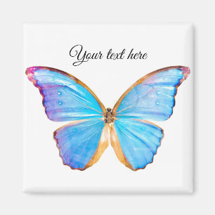 Personalise BLUE BUTTERFLY Magnet