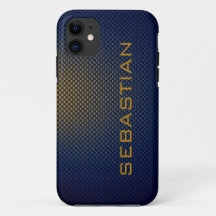Personalise Blue Ochre carbon fibre patterned
