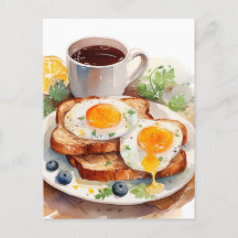 Personalise Breakfast Egg Toast Coffee Food Foodie