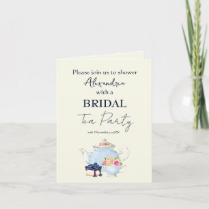 Personalise Bridal Shower Tea Party Invitation