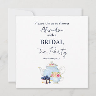 Personalise Bridal Shower Tea Party Invitation