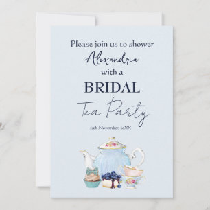 Personalise Bridal Shower Tea Party Invitation