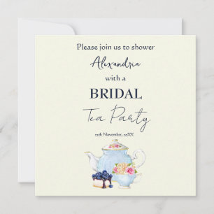 Personalise Bridal Shower Tea Party Invitation