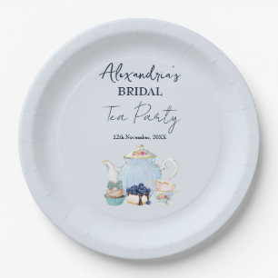 Personalise Bridal Shower Tea Party Paper Plate