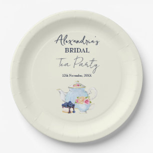 Personalise Bridal Shower Tea Party Paper Plate