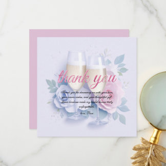 Personalise Bridal Shower Thank you Card