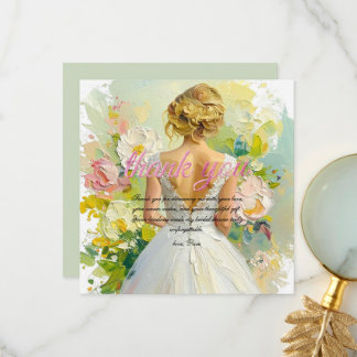 Personalise Bridal Shower Thank you Card
