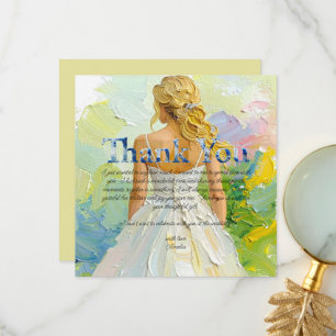 Personalise Bridal Shower Thank you Card