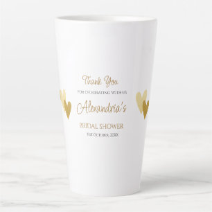 Personalise Bridal Shower Thank you Latte Mug