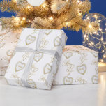 Personalise Bride and Groom Gold Heart - Wedding Wrapping Paper<br><div class="desc">Beautiful Bride and Groom Gold Heart Wedding Gift Wrap ready for you to personalise. 📌 If you need further customisation, please click the "Click to Customise further" or "Customise or Edit Design" area and use our design tool to resize, rotate, change text colour, add text and more. ⭐This Product is...</div>