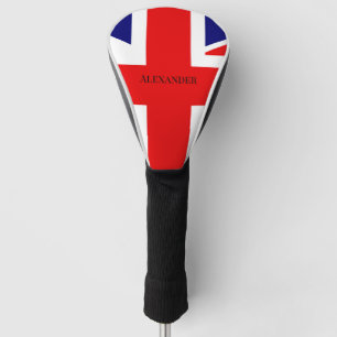 Personalise British flag Golf Head Cover
