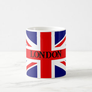 Personalise British Flag London Coffee Mug