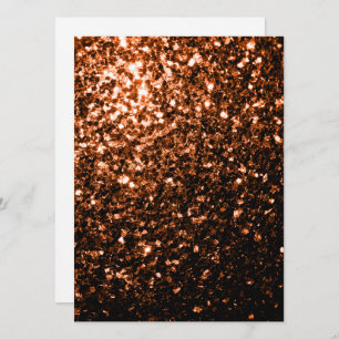 Personalise Bronze glitters sparkles Invitation