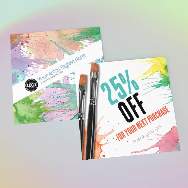 Personalise Business | Art Supplies Discount Card (Creator Uploaded)
