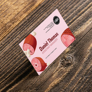 Personalise Business Butcher Shop Card