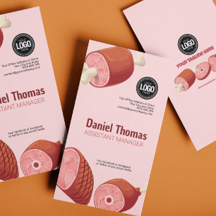 Personalise Business Butcher Shop Card