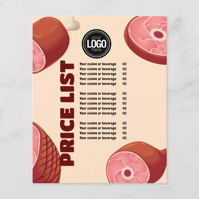 Personalise Business | Butcher Shop Flyer (Front)