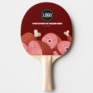 Personalise Business   Butcher Shop Ping Pong Paddle