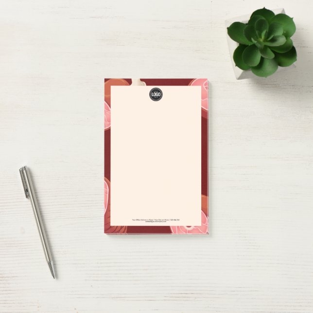 Personalise Business | Butcher Shop Post-it Notes (Office)